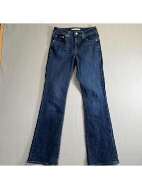 Levis 725 High Rise Bootcut Jeans Womens 26 Fits Like 26x29 Medium Wash